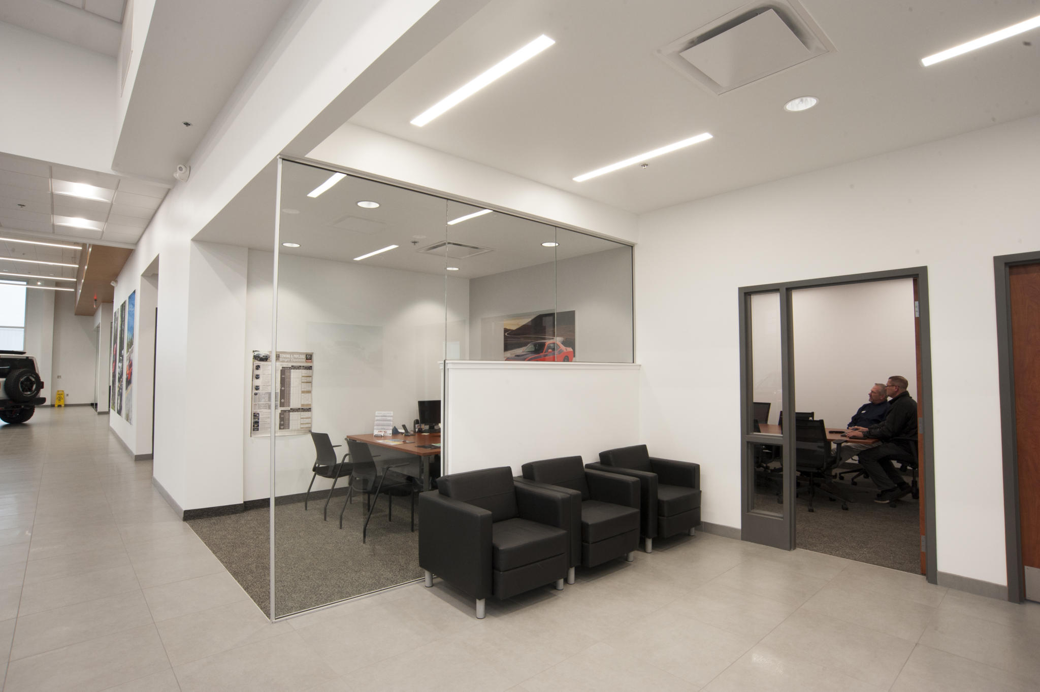 image of office space at car dealership
