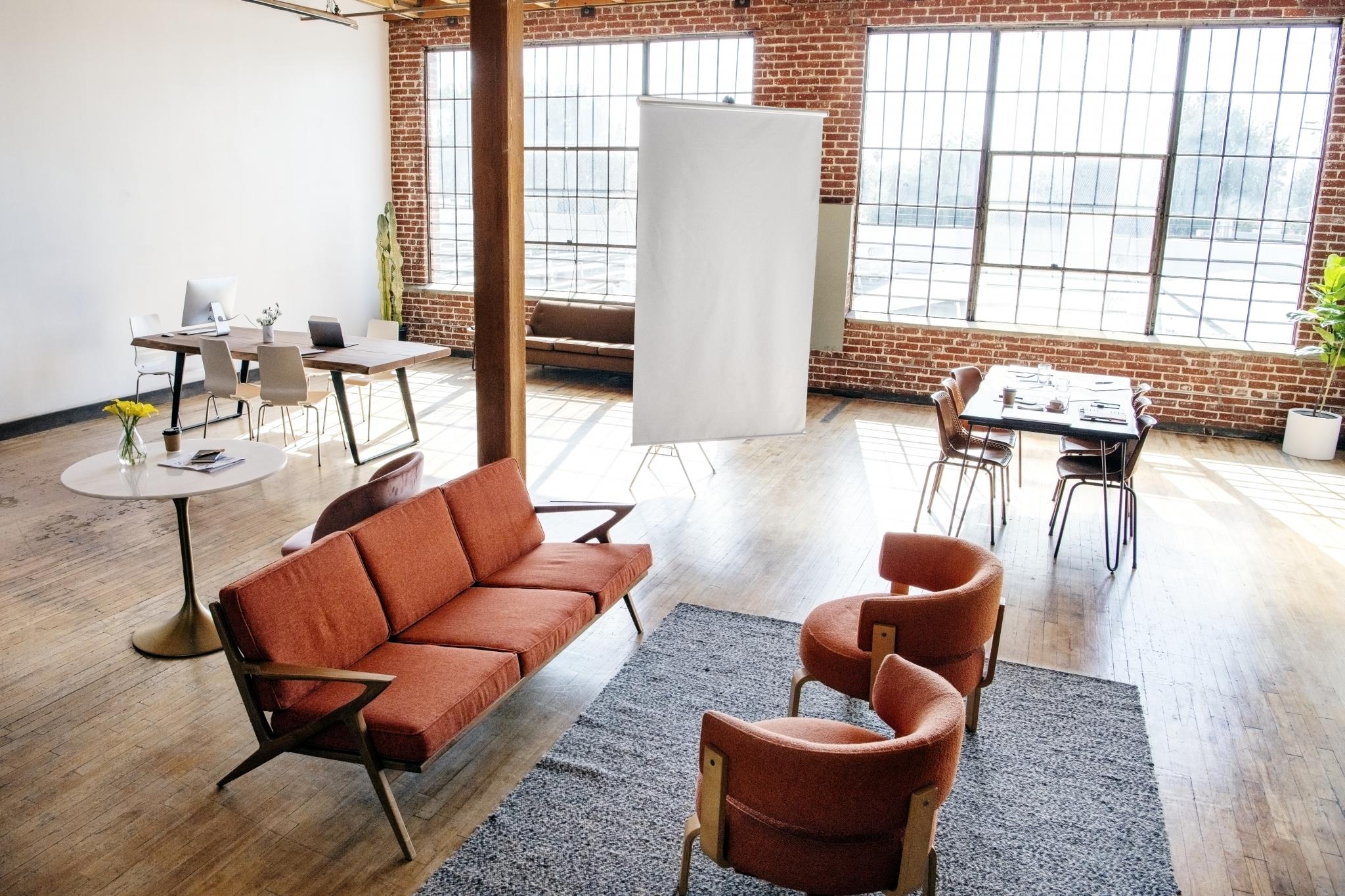 image of meeting room with natural sunlight