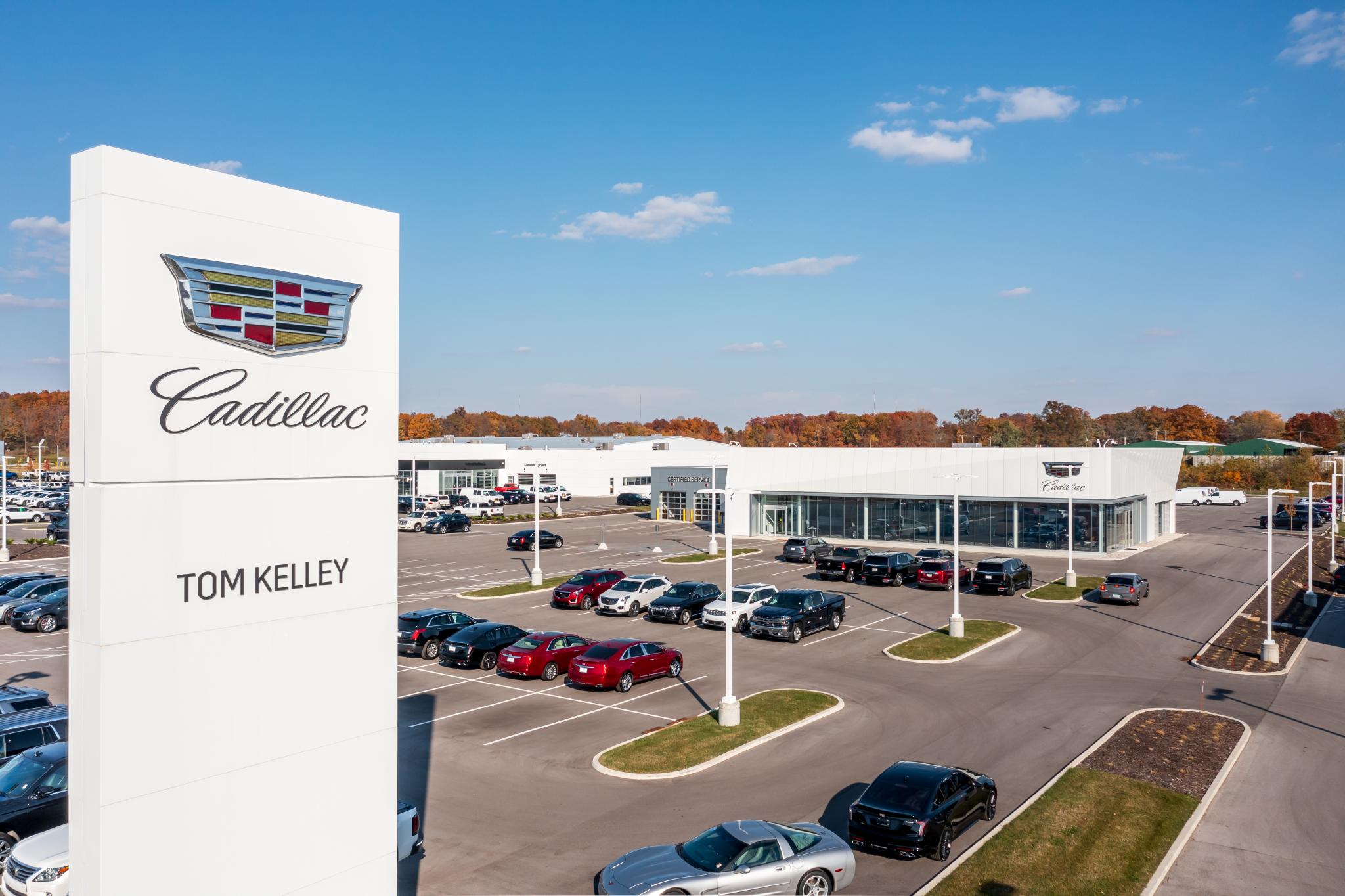 a dealership car lot