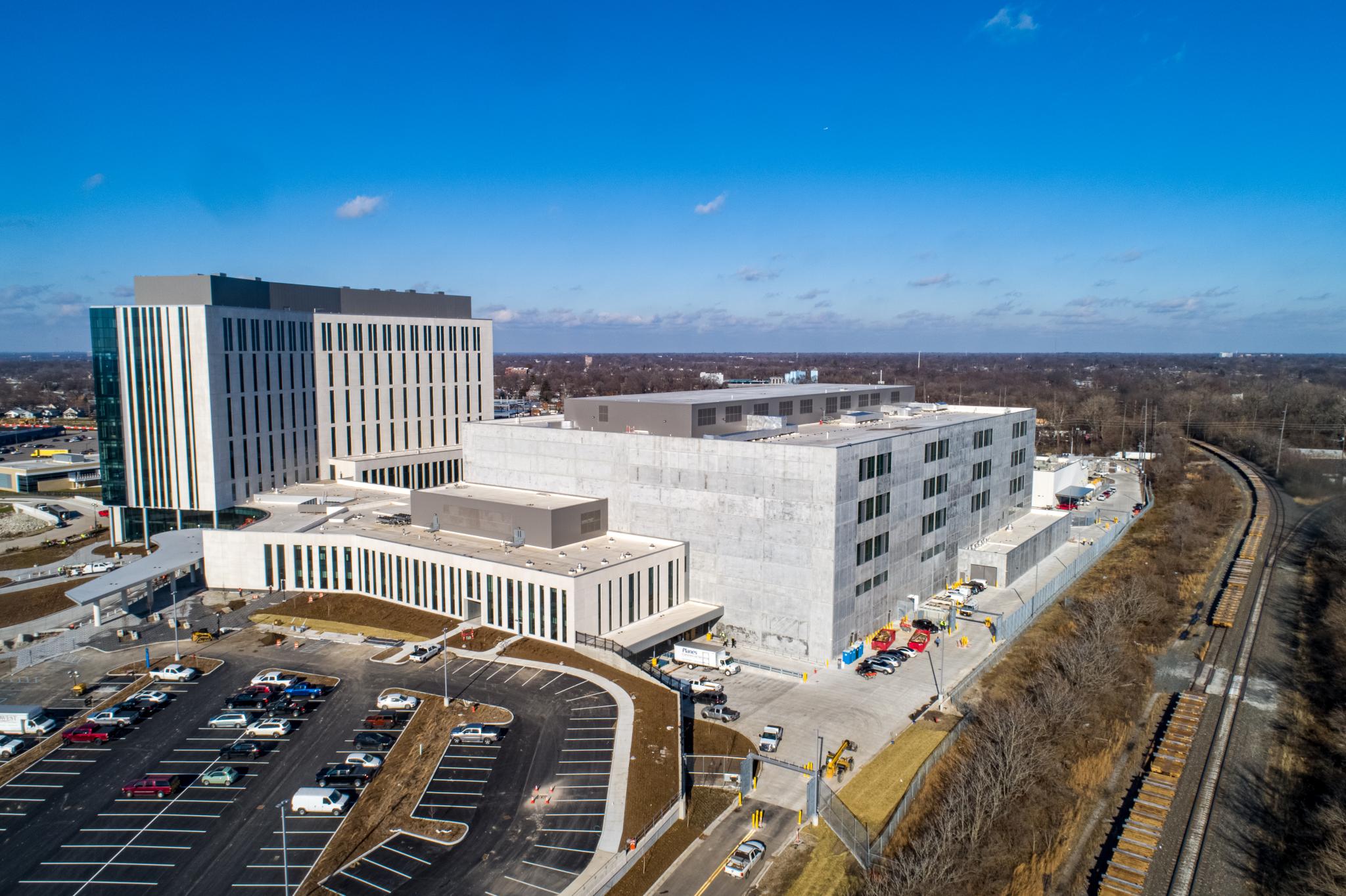 an aerial photo of the Marion County Jail