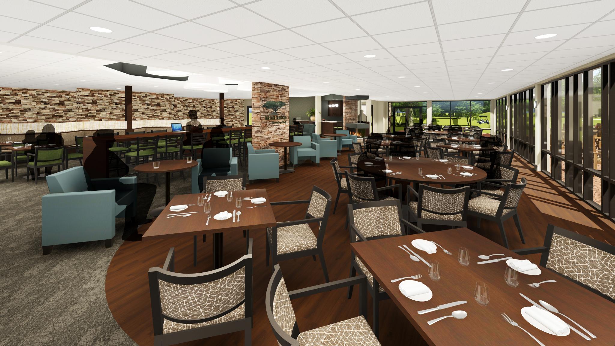 Rendering of Briar Ridge Country Club dining room