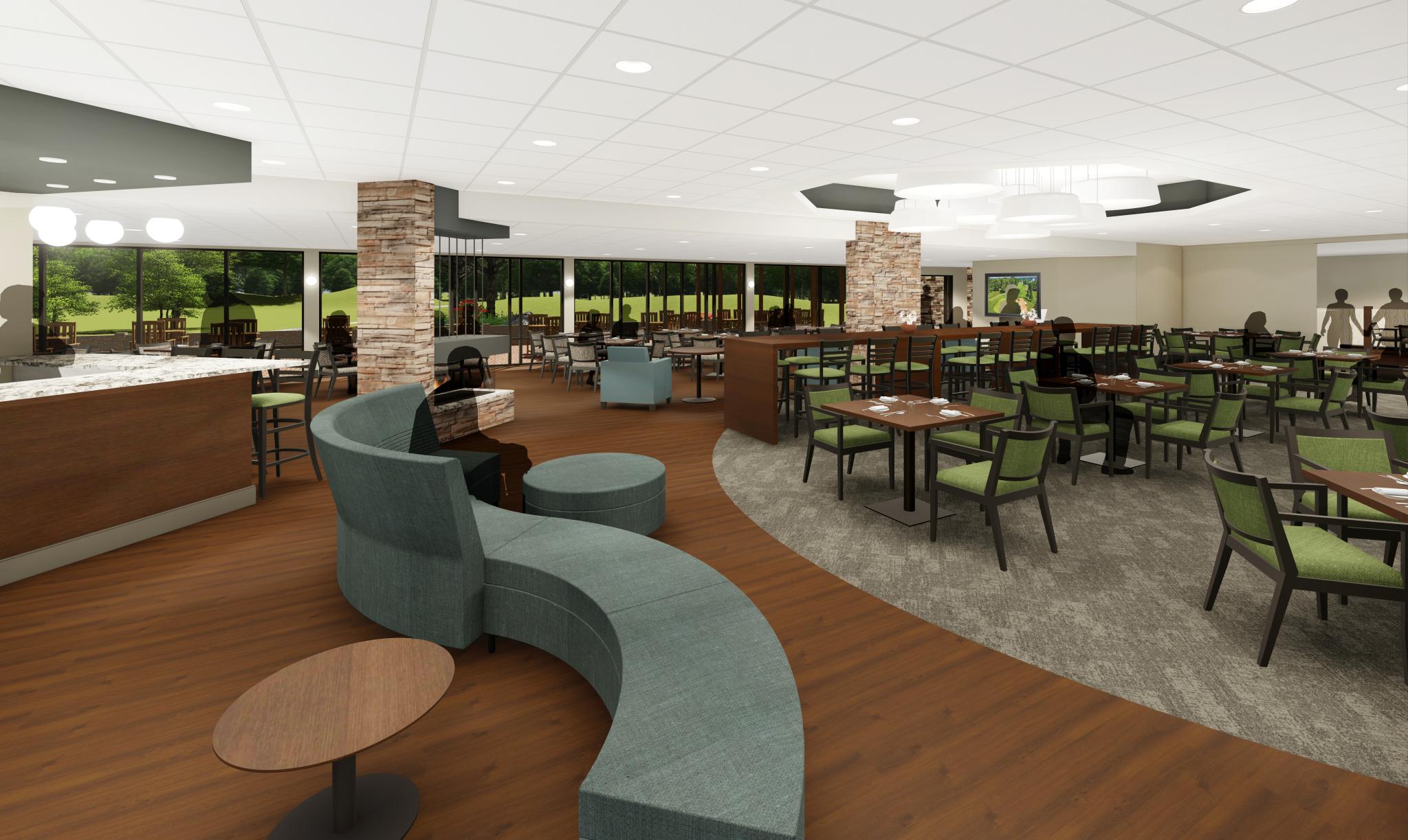 Rendering of Briar Ridge Country Club dining room