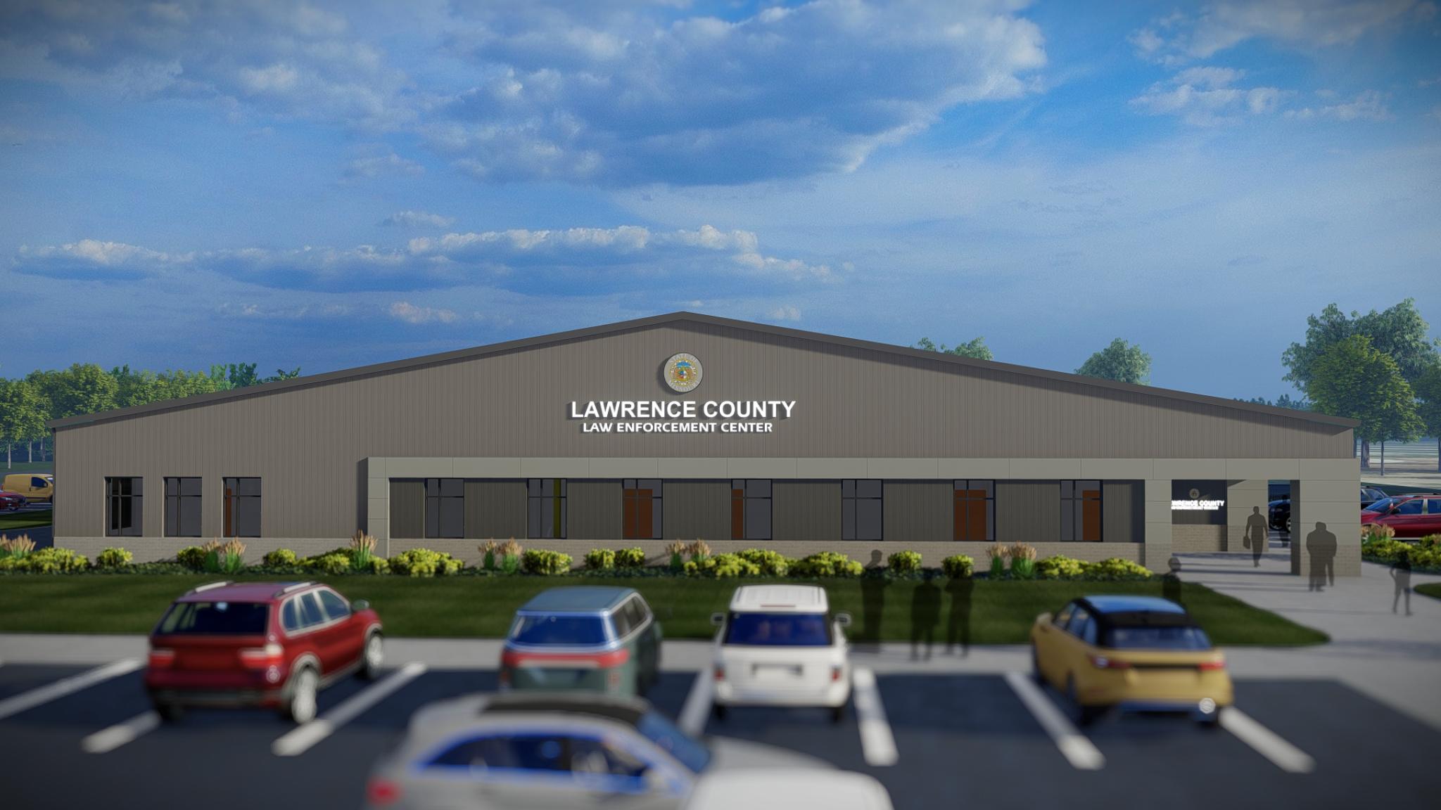 Rendering of Lawrence County (Missouri) Law Enforcement Center