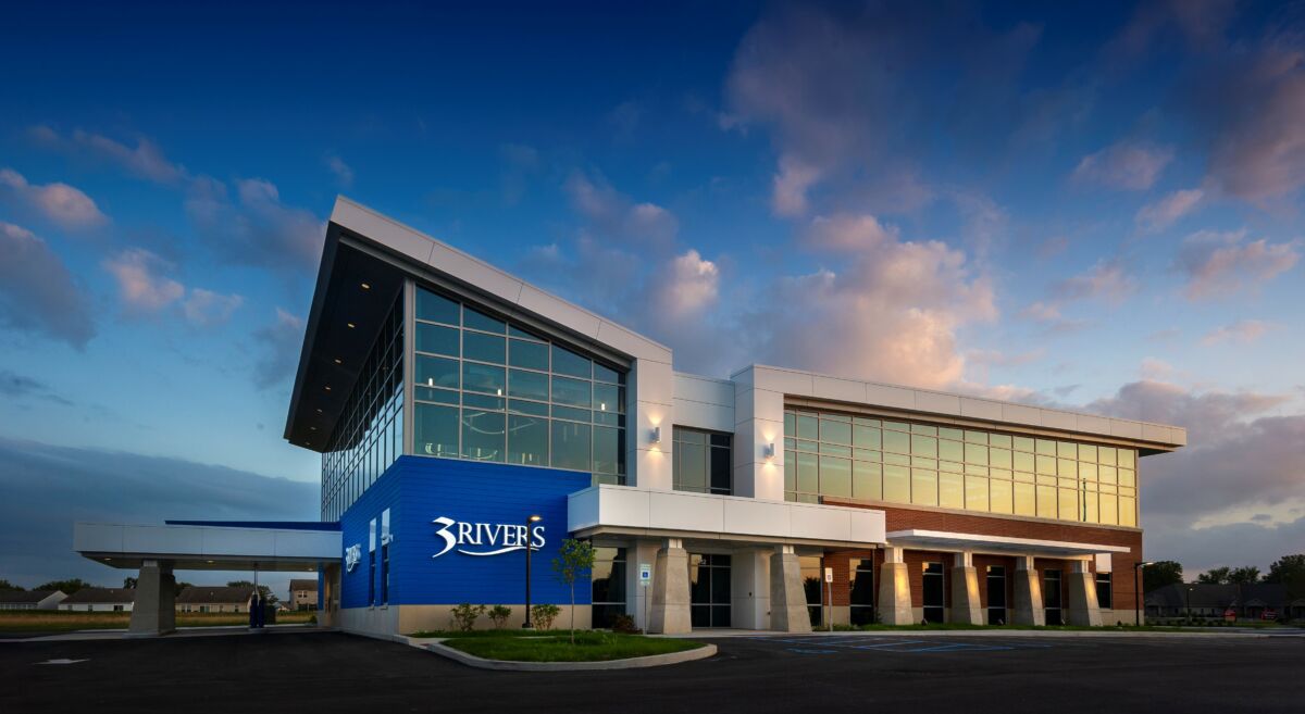 Exterior of building at Dusk