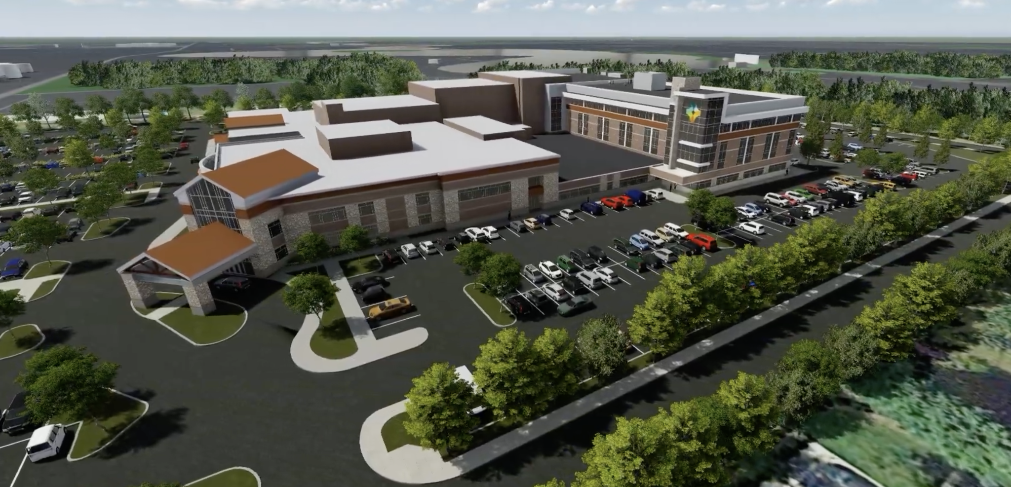 3D Render of Goshen Hospital
